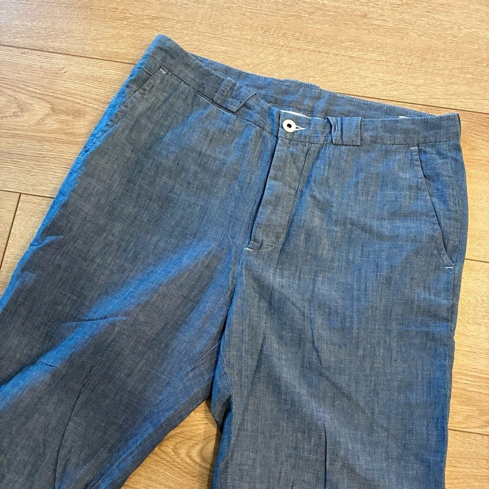 NEW Rogan Y2K Men’s Chambray Button Fly 100% Cotton Pant Size 32